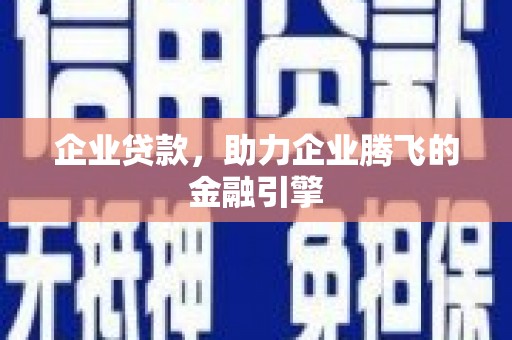洪雅企业贷款，助力企业腾飞的金融引擎