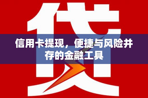 苍南信用卡提现，便捷与风险并存的金融工具