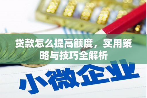 泗阳贷款怎么提高额度，实用策略与技巧全解析