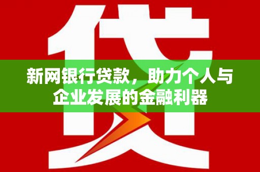 金阳新网银行贷款，助力个人与企业发展的金融利器