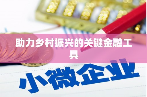 莲都助力乡村振兴的关键金融工具