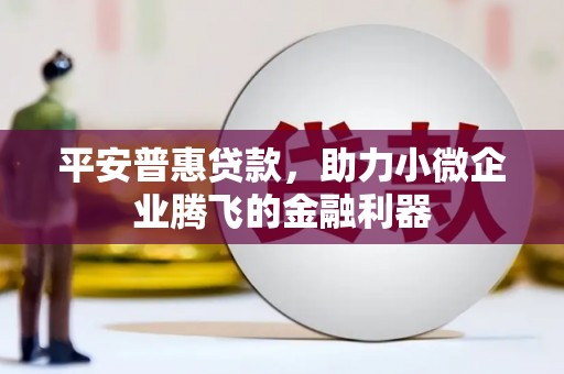 三门峡平安普惠贷款，助力小微企业腾飞的金融利器