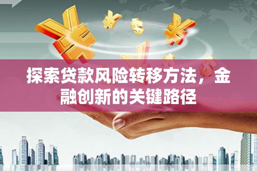 港南探索贷款风险转移方法，金融创新的关键路径