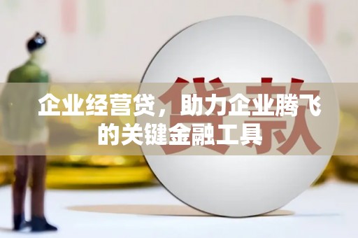秀洲企业经营贷，助力企业腾飞的关键金融工具