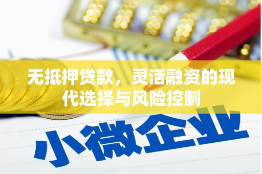 霍林郭勒无抵押贷款，灵活融资的现代选择与风险控制
