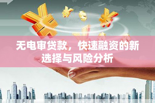 清丰无电审贷款，快速融资的新选择与风险分析