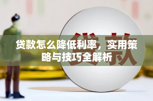 广南贷款怎么降低利率，实用策略与技巧全解析