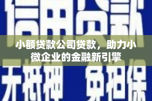 洪梅小额贷款公司贷款，助力小微企业的金融新引擎