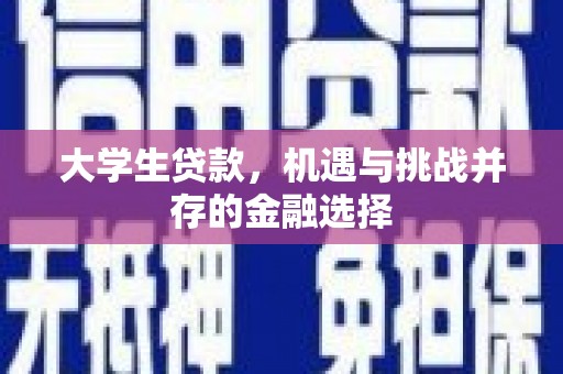 临沧大学生贷款，机遇与挑战并存的金融选择