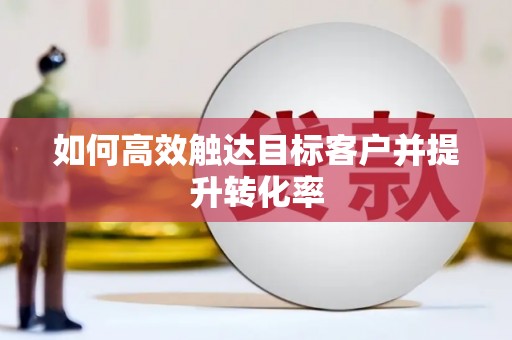 士林如何高效触达目标客户并提升转化率